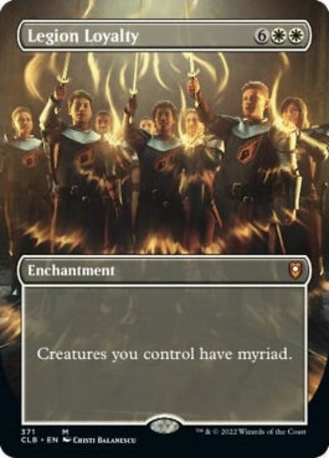 Legion Loyalty (Borderless Alternate Art) [Commander Legends: Battle for Baldur's Gate] | Tables and Towers