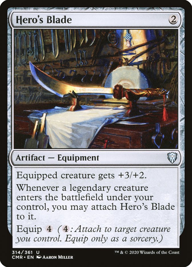 Hero's Blade (314) [Commander Legends] | Tables and Towers