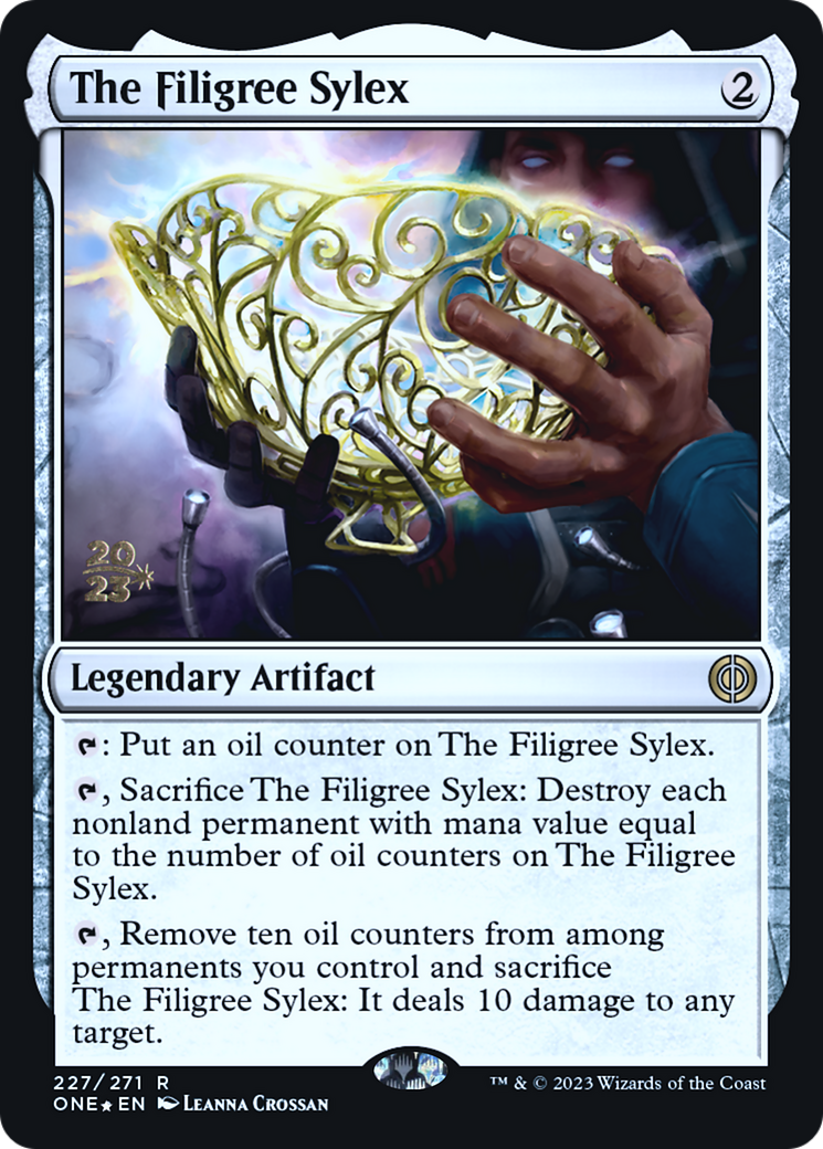 The Filigree Sylex [Phyrexia: All Will Be One Prerelease Promos] | Tables and Towers