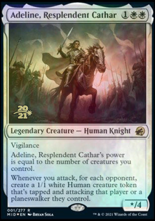 Adeline, Resplendent Cathar [Innistrad: Midnight Hunt Prerelease Promos] | Tables and Towers