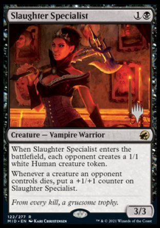 Slaughter Specialist (Promo Pack) [Innistrad: Midnight Hunt Promos] | Tables and Towers