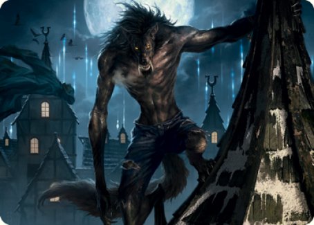 Stalking Predator Art Card [Innistrad: Midnight Hunt Art Series] | Tables and Towers