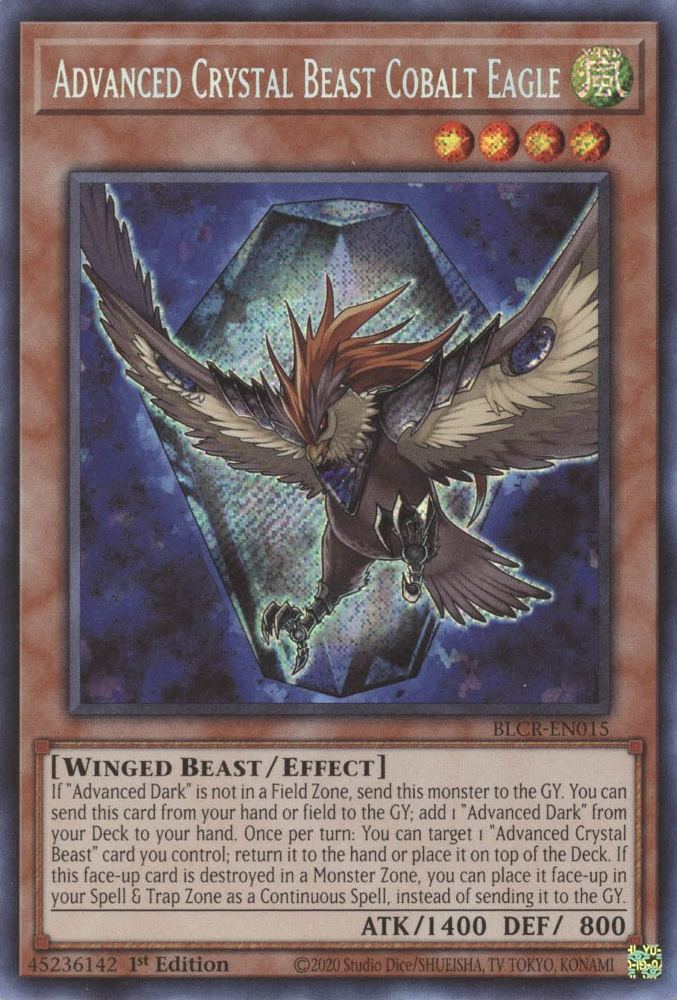 Advanced Crystal Beast Cobalt Eagle [BLCR-EN015] Secret Rare | Tables and Towers