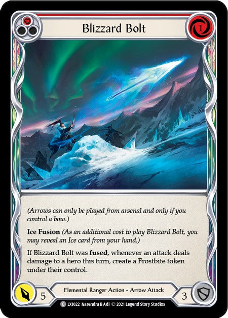 Blizzard Bolt (Red) [LXI022] (Tales of Aria Lexi Blitz Deck)  1st Edition Normal | Tables and Towers