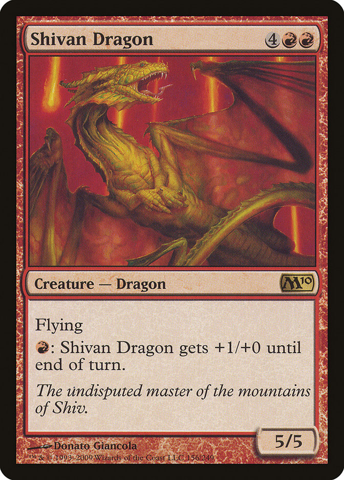 Shivan Dragon [Magic 2010] | Tables and Towers