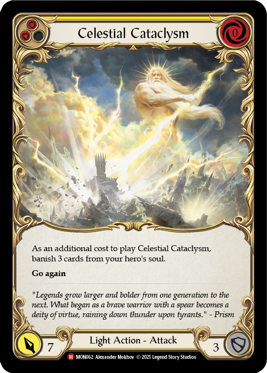 Celestial Cataclysm [MON062] (Monarch)  1st Edition Normal | Tables and Towers