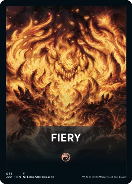 Fiery Theme Card [Jumpstart 2022 Front Cards] | Tables and Towers