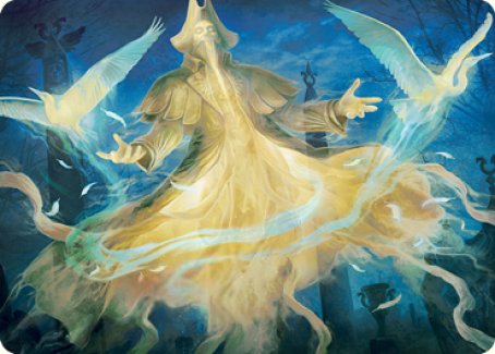 Heron-Blessed Geist Art Card [Innistrad: Crimson Vow Art Series] | Tables and Towers