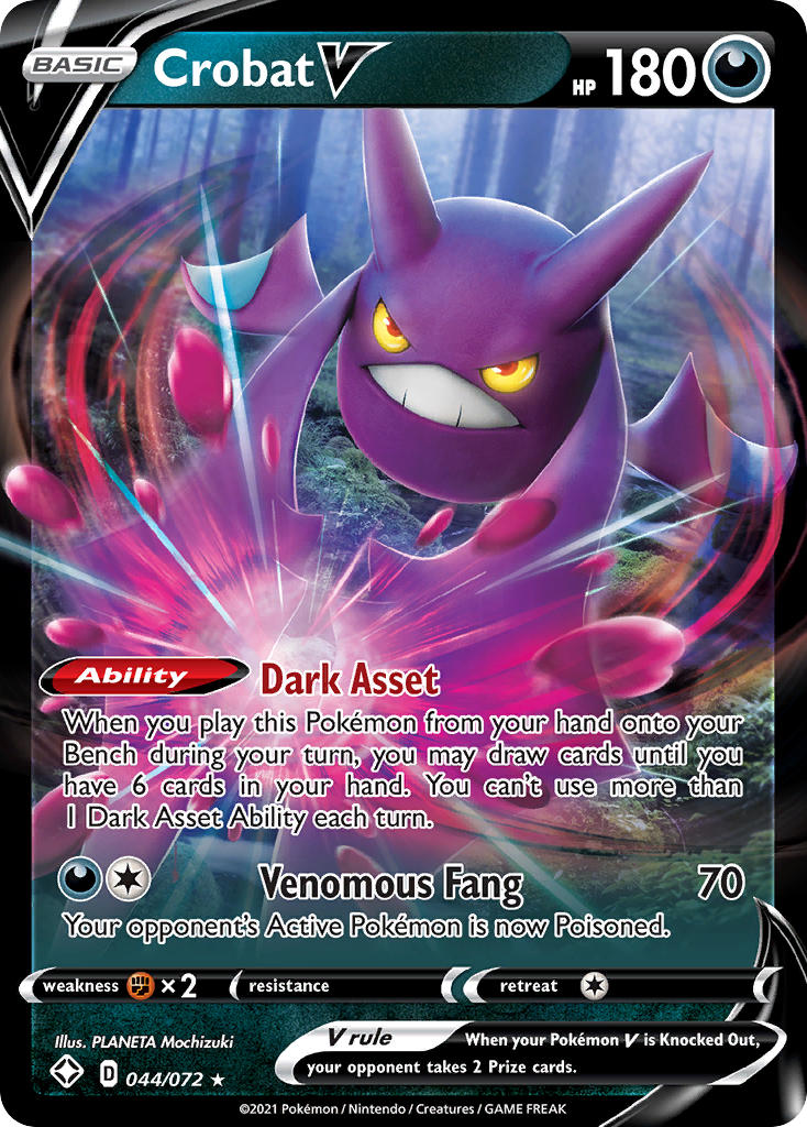 Crobat V (044/072) [Sword & Shield: Shining Fates] | Tables and Towers