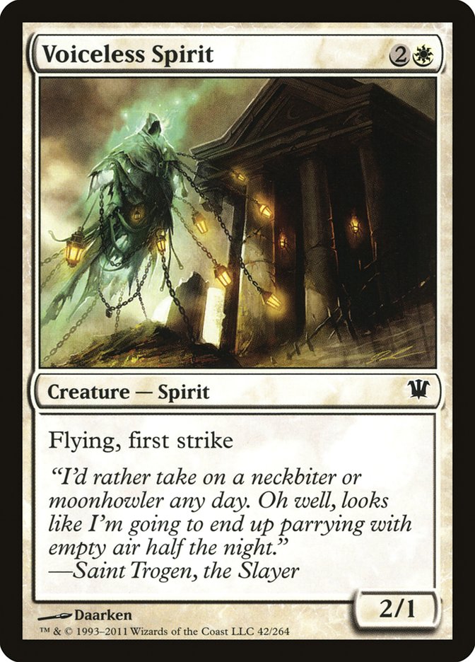 Voiceless Spirit [Innistrad] | Tables and Towers