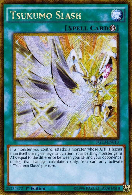 Tsukumo Slash [PGL3-EN013] Gold Secret Rare | Tables and Towers