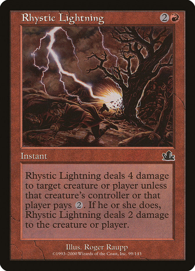 Rhystic Lightning [Prophecy] | Tables and Towers