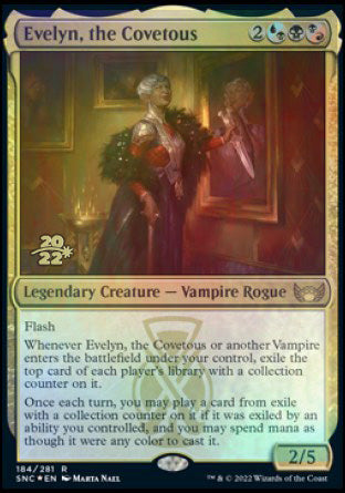 Evelyn, the Covetous [Streets of New Capenna Prerelease Promos] | Tables and Towers