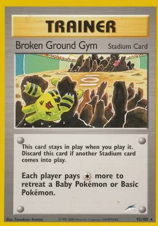 Broken Ground Gym (92/105) [Neo Destiny Unlimited] | Tables and Towers