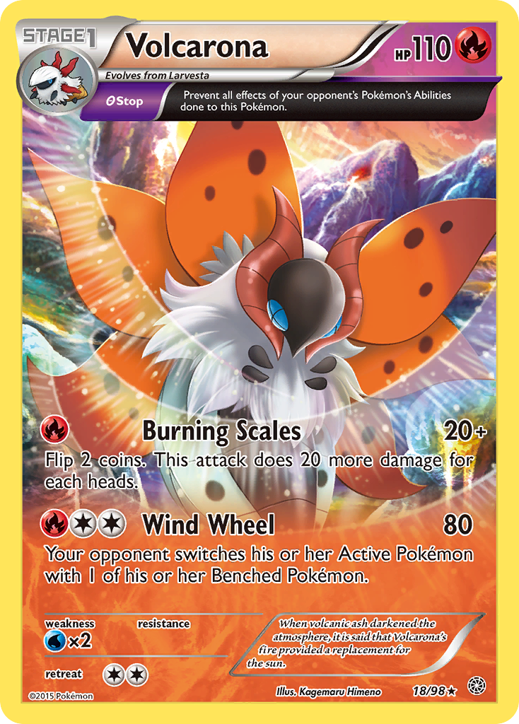 Volcarona (18/98) [XY: Ancient Origins] | Tables and Towers