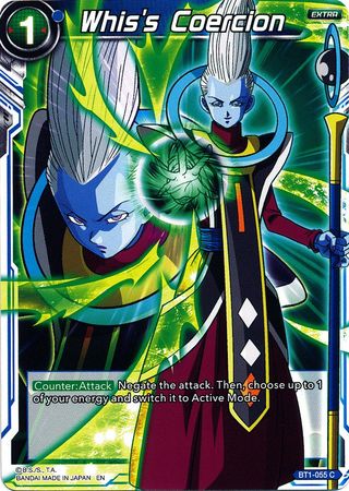 Whis's Coercion (Alternate Art) (BT1-055) [Special Anniversary Set] | Tables and Towers