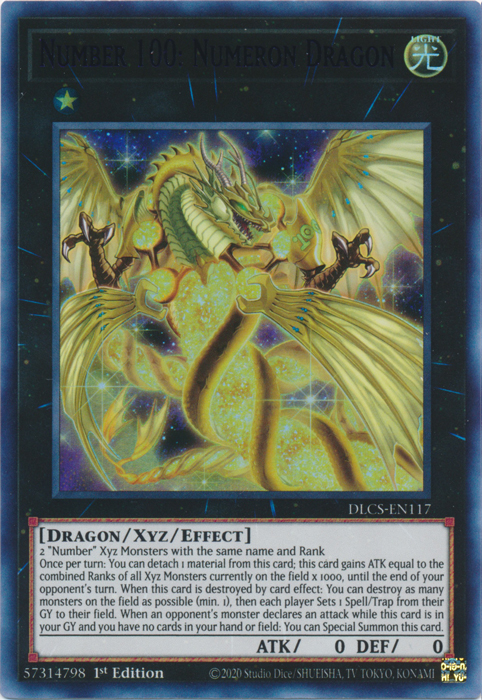 Number 100: Numeron Dragon (Purple) [DLCS-EN117] Ultra Rare | Tables and Towers