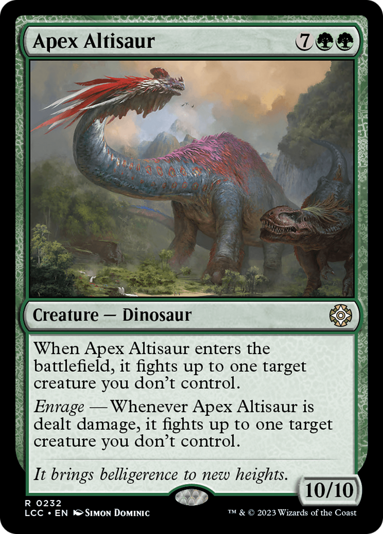 Apex Altisaur [The Lost Caverns of Ixalan Commander] | Tables and Towers