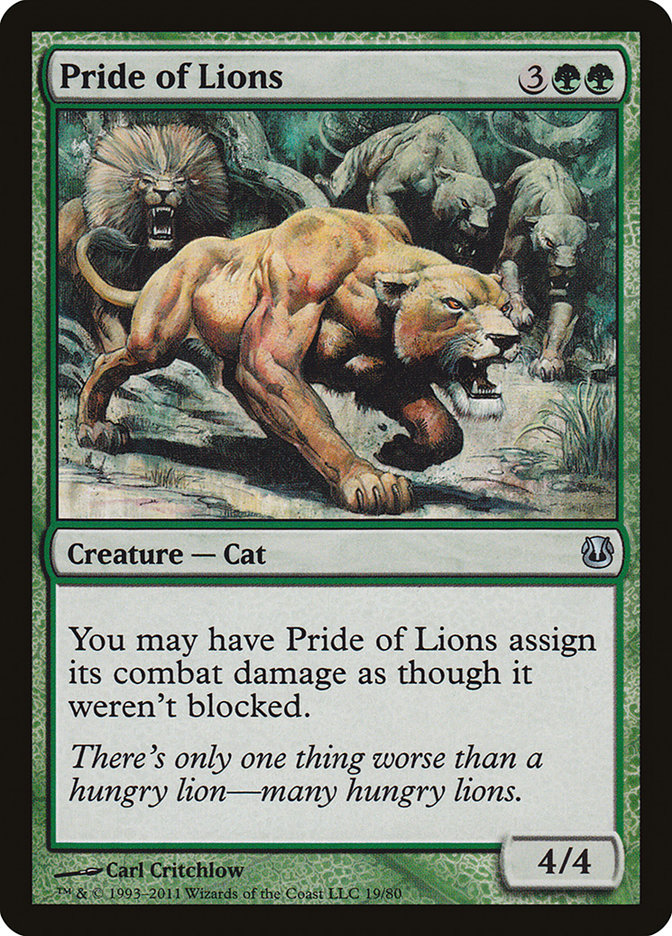 Pride of Lions [Duel Decks: Ajani vs. Nicol Bolas] | Tables and Towers