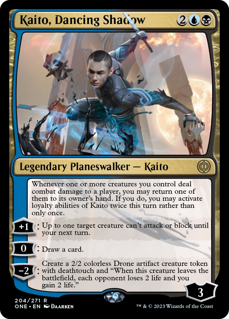 Kaito, Dancing Shadow (Promo Pack) [Phyrexia: All Will Be One Promos] | Tables and Towers