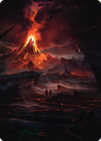 Valley of Gorgoroth Art Card [The Lord of the Rings: Tales of Middle-earth Art Series] | Tables and Towers