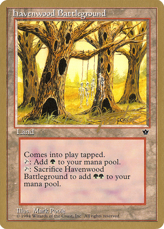 Havenwood Battleground (Mark Justice) [Pro Tour Collector Set] | Tables and Towers