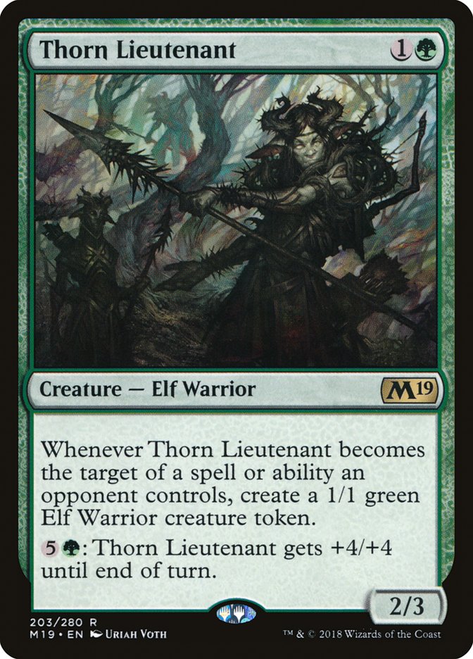 Thorn Lieutenant [Core Set 2019] | Tables and Towers