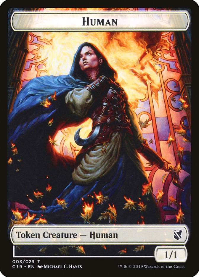 Human Token [Commander 2019 Tokens] | Tables and Towers