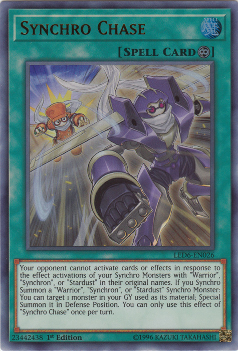 Synchro Chase [LED6-EN026] Ultra Rare | Tables and Towers