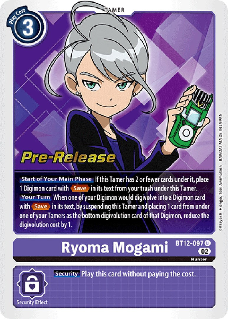 Ryoma Mogami [BT12-097] [Across Time Pre-Release Cards] | Tables and Towers