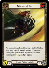 Nimble Strike (Yellow) [U-WTR186] (Welcome to Rathe Unlimited)  Unlimited Rainbow Foil | Tables and Towers