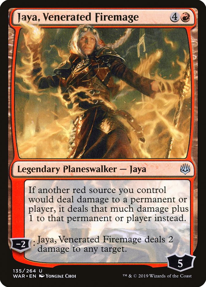 Jaya, Venerated Firemage [War of the Spark] | Tables and Towers