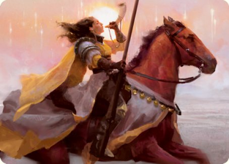 Sunrise Cavalier Art Card [Innistrad: Midnight Hunt Art Series] | Tables and Towers