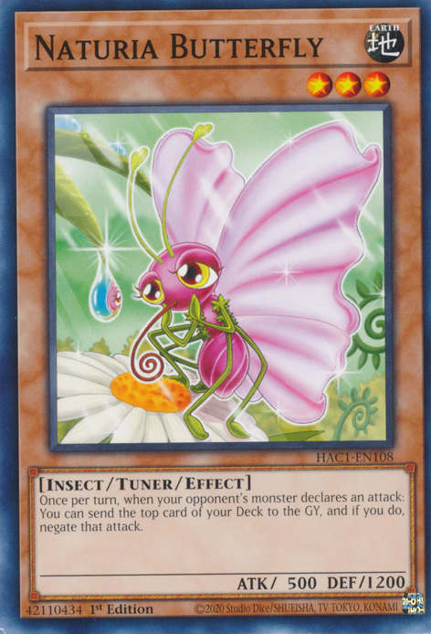 Naturia Butterfly [HAC1-EN108] Common | Tables and Towers