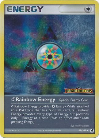 Rainbow Energy (88/101)(Delta Species) (Stamped) [EX: Dragon Frontiers] | Tables and Towers