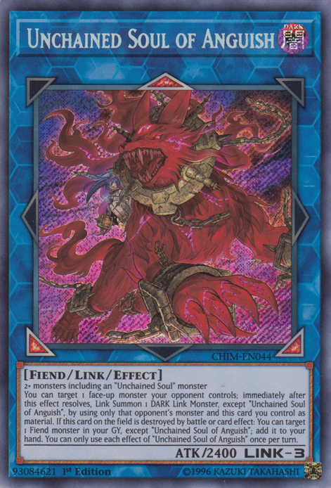 Unchained Soul of Anguish [CHIM-EN044] Secret Rare | Tables and Towers