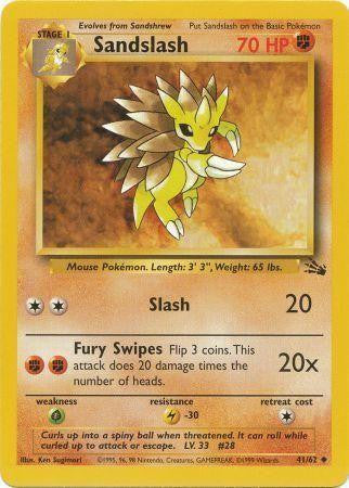 Sandslash (41/62) [Fossil Unlimited] | Tables and Towers