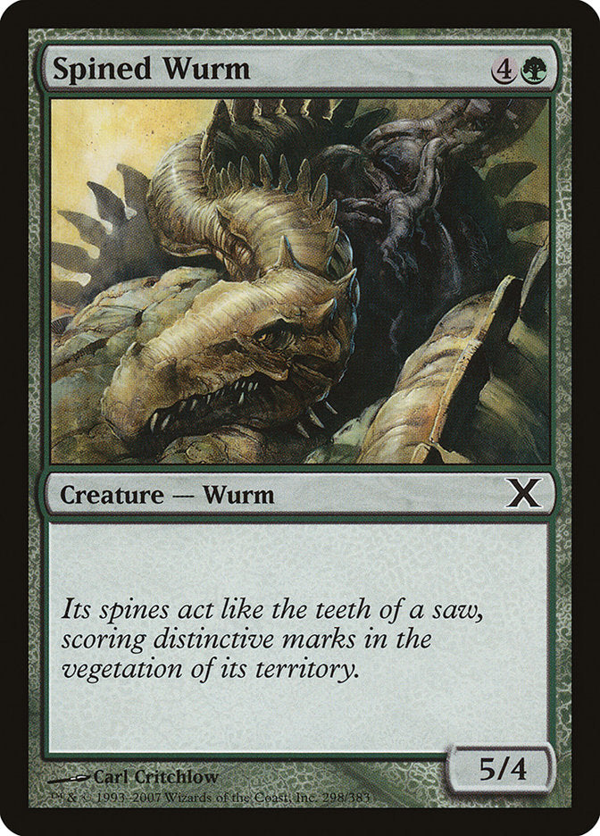 Spined Wurm [Tenth Edition] | Tables and Towers