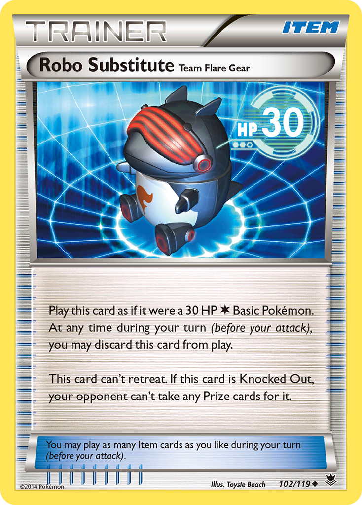 Robo Substitute Team Flare Gear (102/119) [XY: Phantom Forces] | Tables and Towers