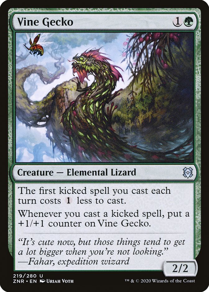 Vine Gecko [Zendikar Rising] | Tables and Towers