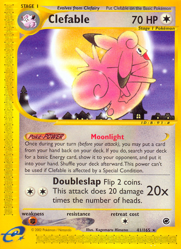 Clefable (41/165) [Expedition: Base Set] | Tables and Towers