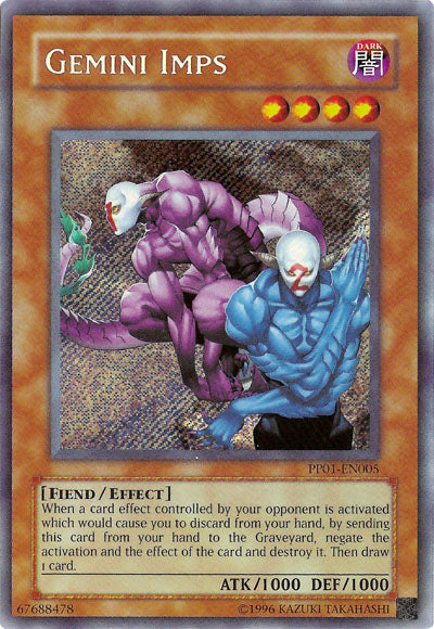 Gemini Imps [PP01-EN005] Secret Rare | Tables and Towers