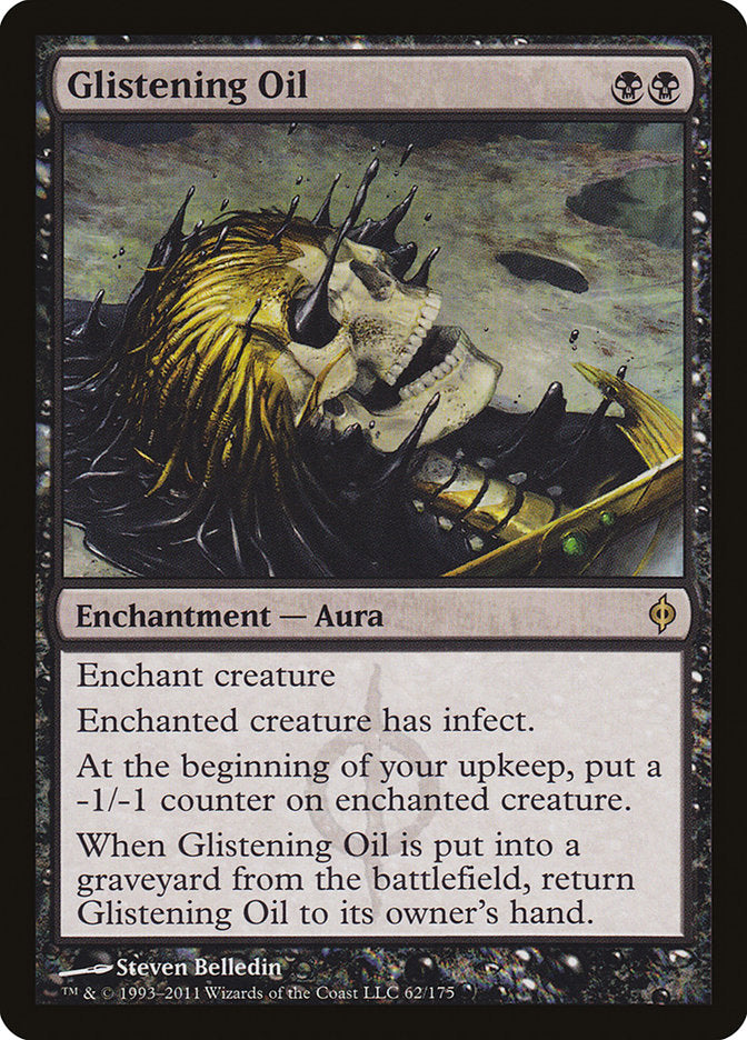 Glistening Oil [New Phyrexia] | Tables and Towers