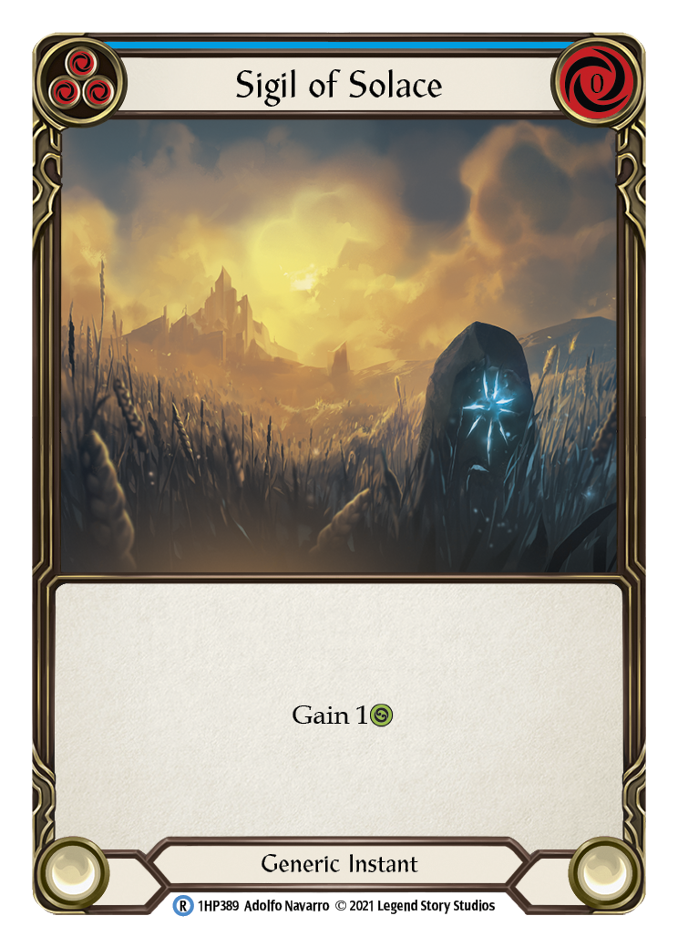 Sigil of Solace (Blue) [1HP389] (History Pack 1) | Tables and Towers