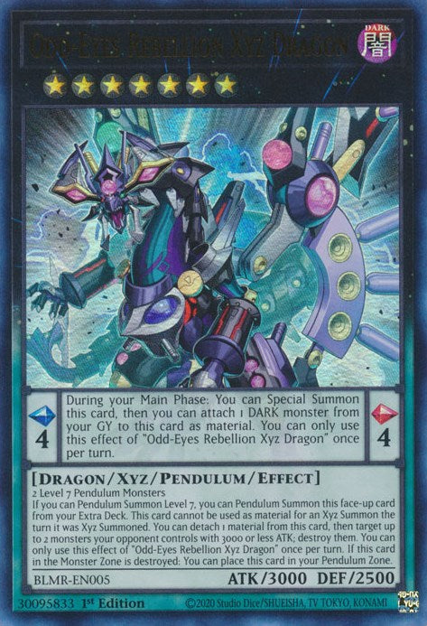 Odd-Eyes Rebellion Xyz Dragon [BLMR-EN005] Ultra Rare | Tables and Towers