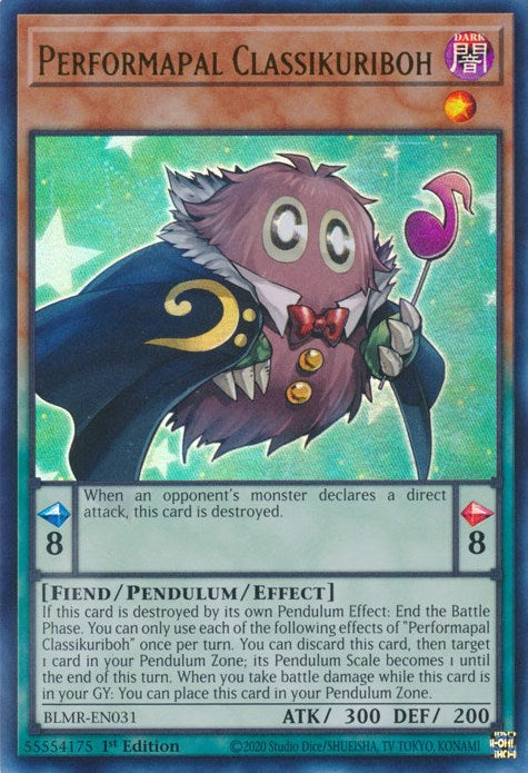 Performapal Classikuriboh [BLMR-EN031] Ultra Rare | Tables and Towers