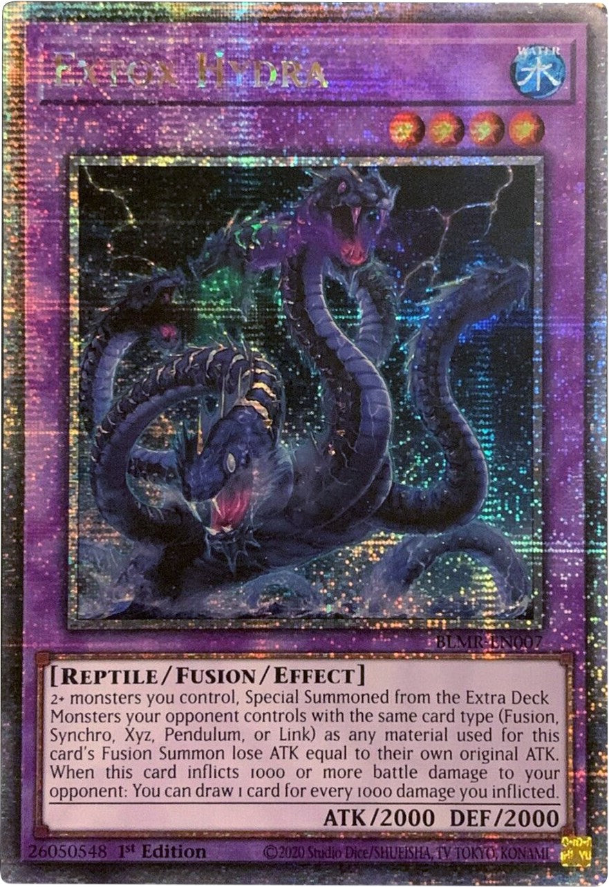 Extox Hydra [BLMR-EN007] Quarter Century Secret Rare | Tables and Towers