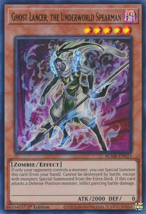 Ghost Lancer, the Underworld Spearman [BLMR-EN023] Ultra Rare | Tables and Towers