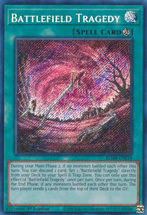 Battlefield Tragedy [BLMR-EN018] Secret Rare | Tables and Towers