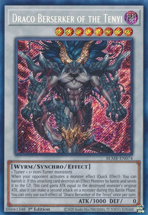 Draco Berserker of the Tenyi [BLMR-EN074] Secret Rare | Tables and Towers